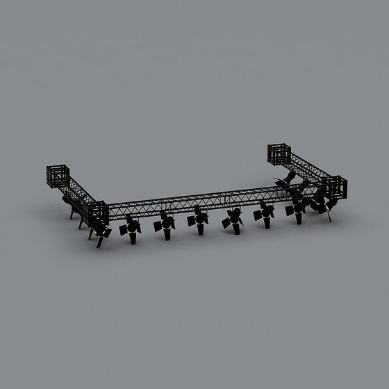 Stage Lighting Rig 3D model