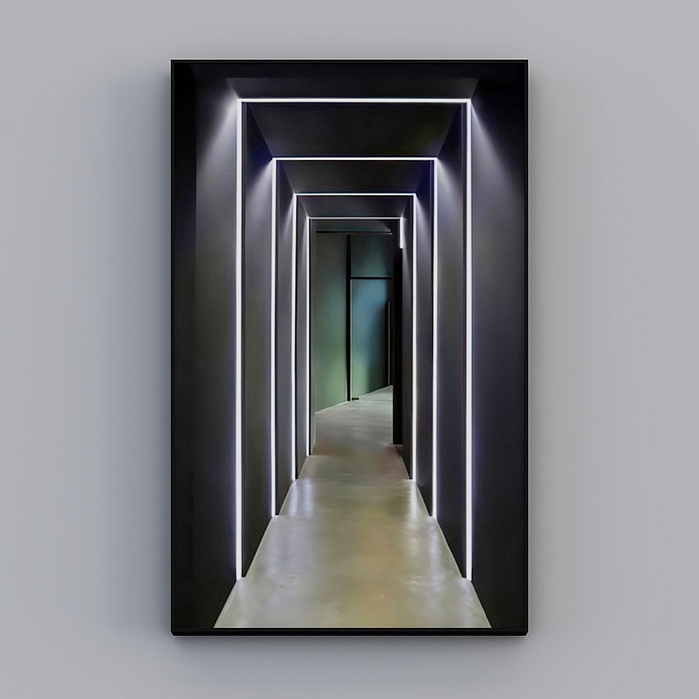 Roshan - modern wind - simple light luxury meta-decoration painting - a line of dazzling E