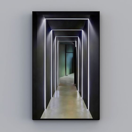 Futuristic Corridor 3D model