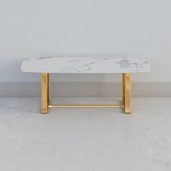 Elegant Marble Coffee Table 3D model