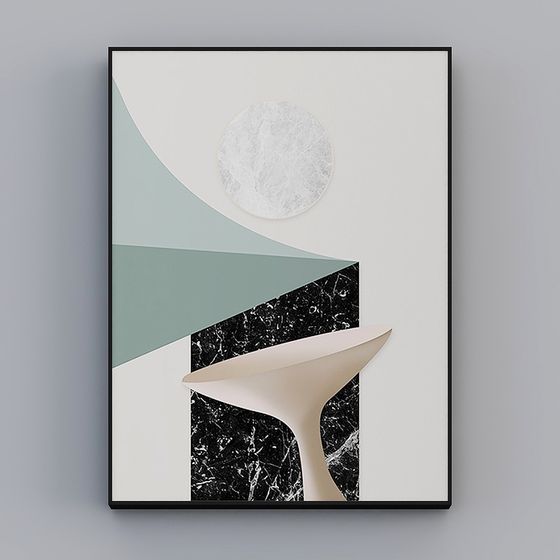 Stylish Geometric Abstract 3D model for Creative Projects