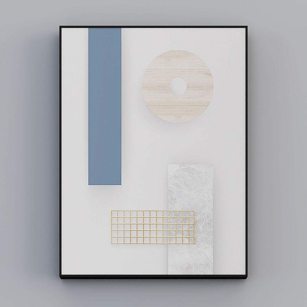 Roshan - Modern Wind - Simple Living Room Decorative Painting - Phantom D