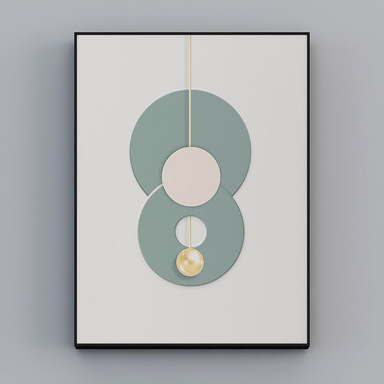 Suspended Geometric 3D model