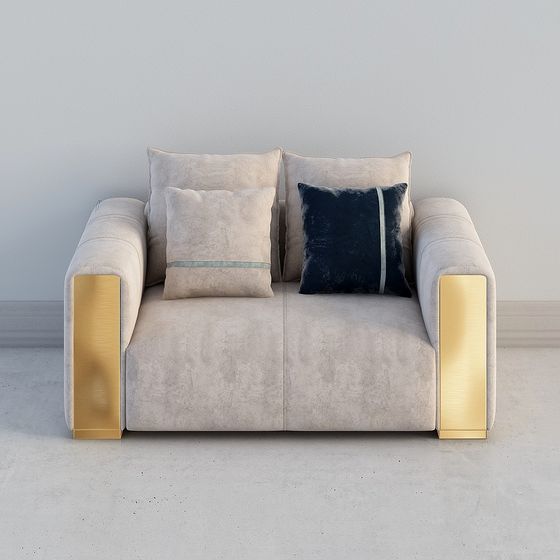 Stylish 3D Model Sofa for Contemporary Spaces