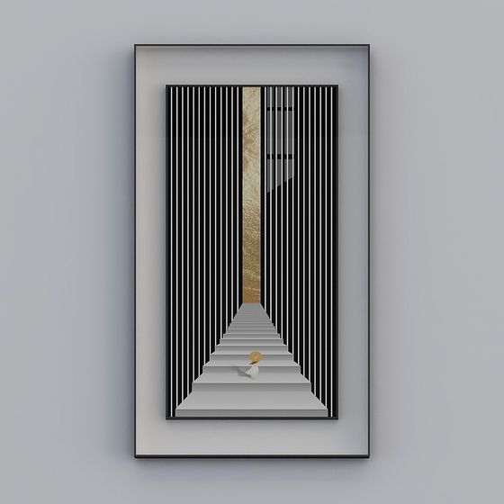 珍在-輕奢風-軒觀裝飾畫-SK-006-空間長廊