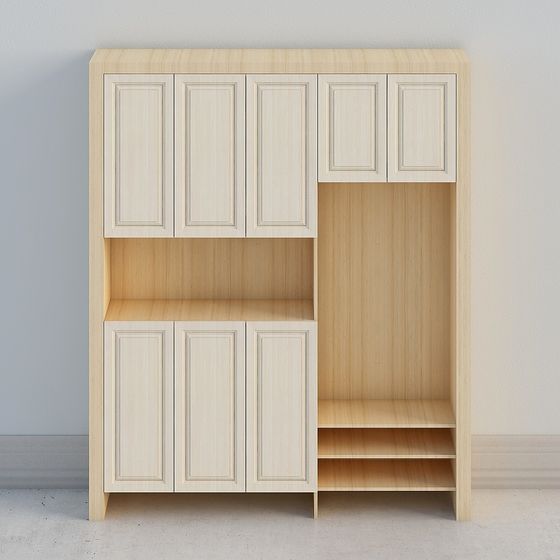 Visual Reference: Stylish Minimalist Storage Cabinet 3D Model