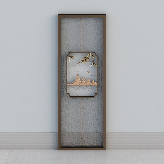 Eastern Window 3D model with Traditional Aesthetic