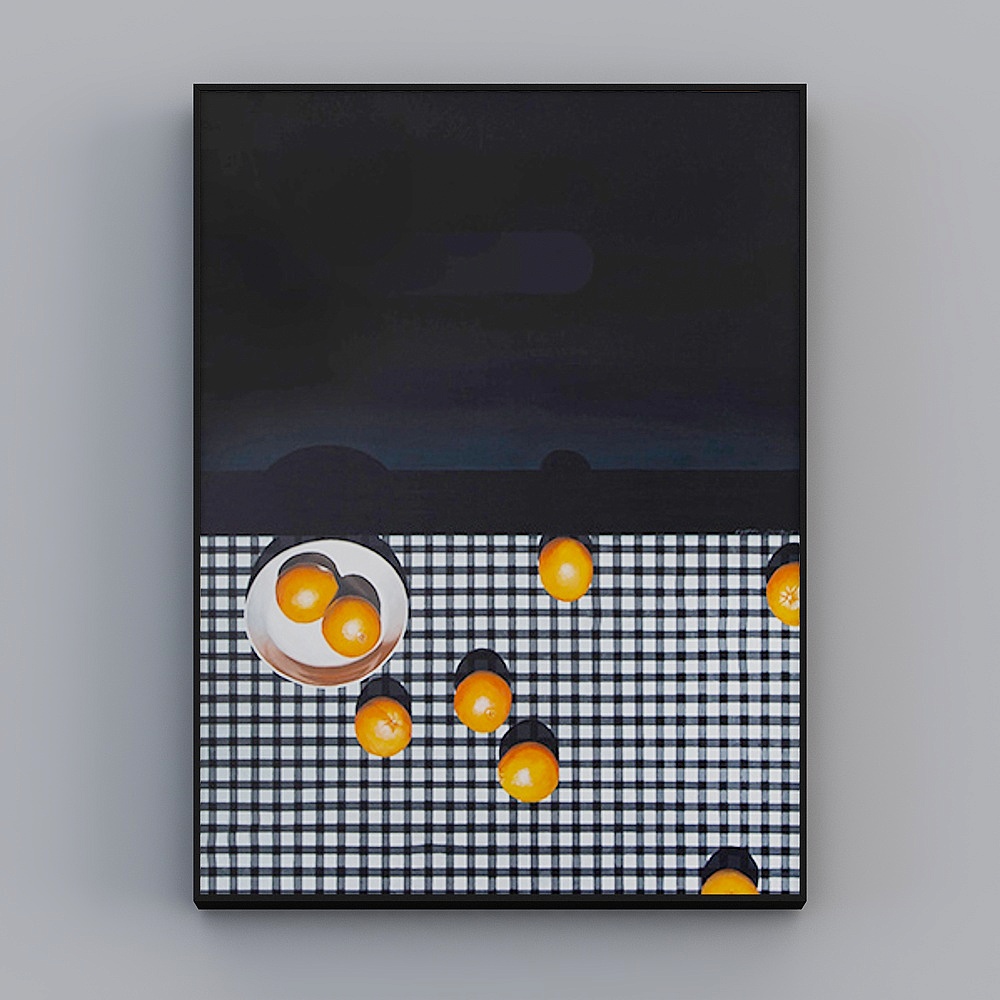 Roshan - Modern Wind - Black and White Creative Fruit Living Room Decorative Painting - Fruity Life B