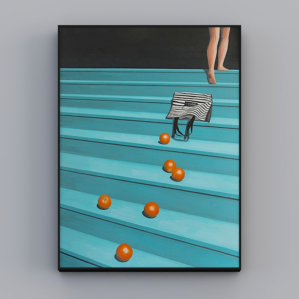 Roshan - Modern Wind - Black and White Creative Fruit Living Room Decorative Painting - Fruity Life C