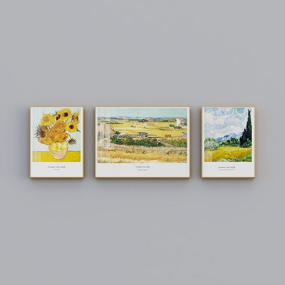 Vincent van Gogh Inspired 3D Model Collection