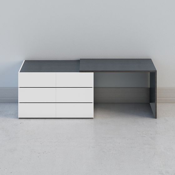 Urban Edge Desk 3D model