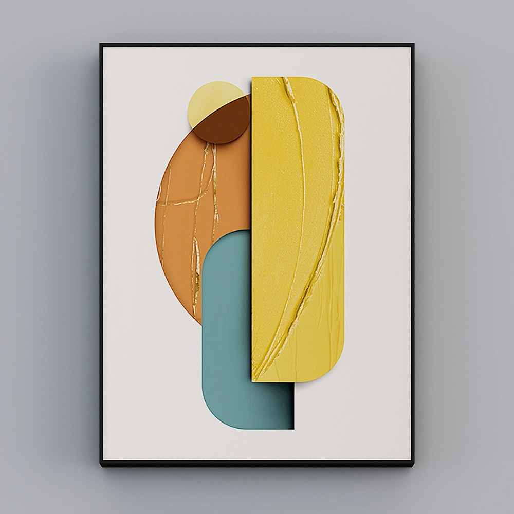 Roshan - Modern Wind - Simple Living Room Decorative Painting - Color Hivea A