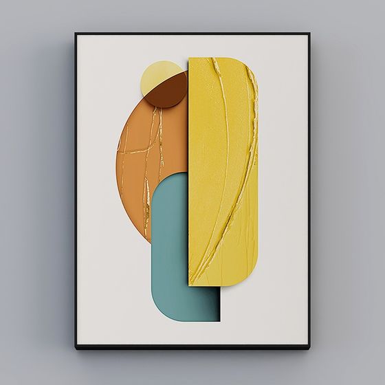 Abstract Geometric Puzzle 3D model for Creative Projects