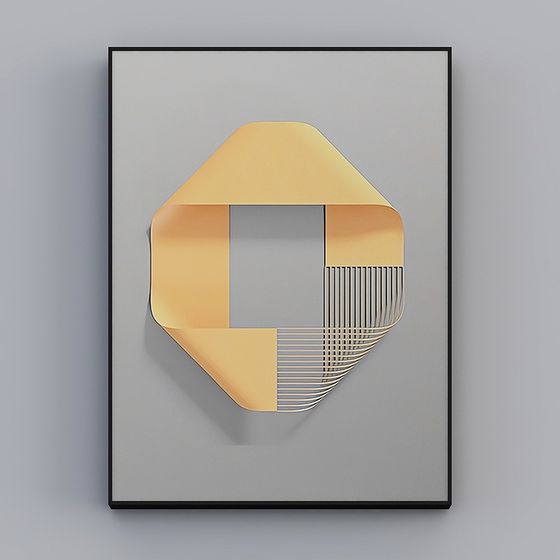 Unique Geometric Low-Poly 3D Model for Modern Design