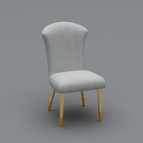 Elegant Minimalist Chair 3D model for Modern Design