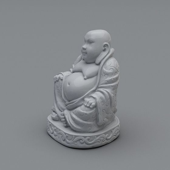 Laughing Buddha 3D Model