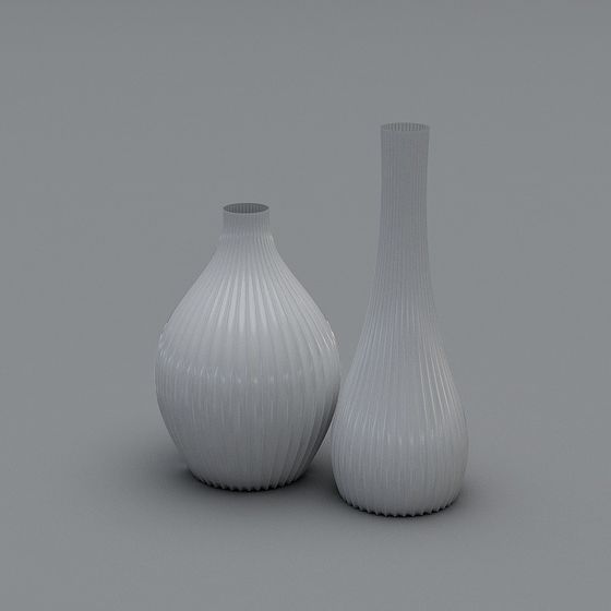 Elegant 3D Vase Models for Contemporary Interiors