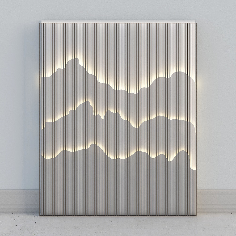 setting wall background wall mountain