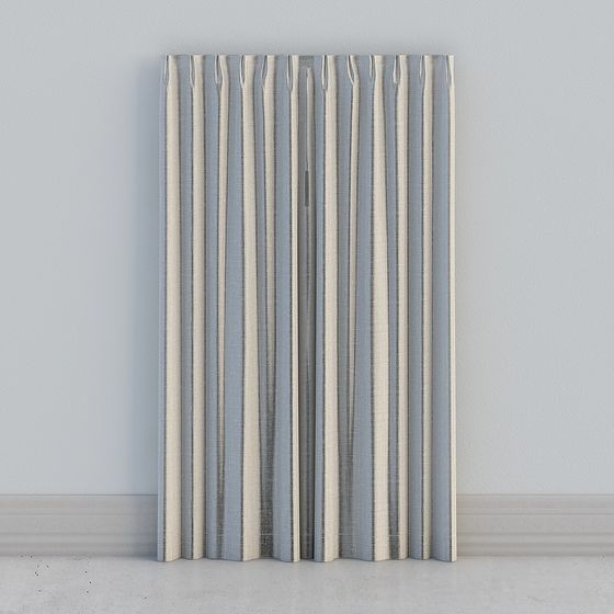 Low Poly Curtain 3D model for Modern Design