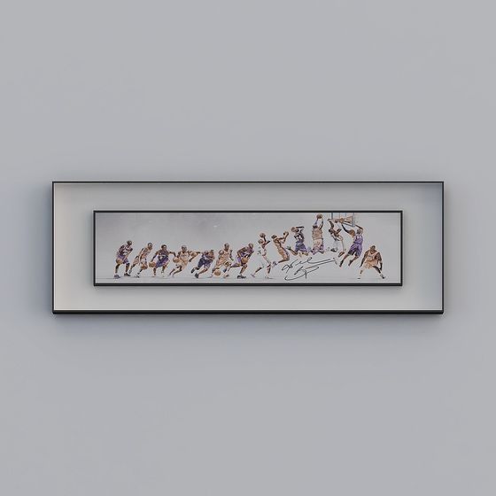 Basketball Legends Panel 3D Model