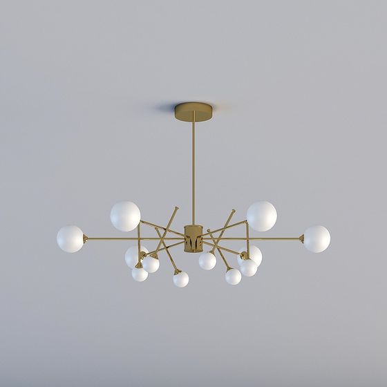 Elegant Sputnik Pendant Light 3D Model