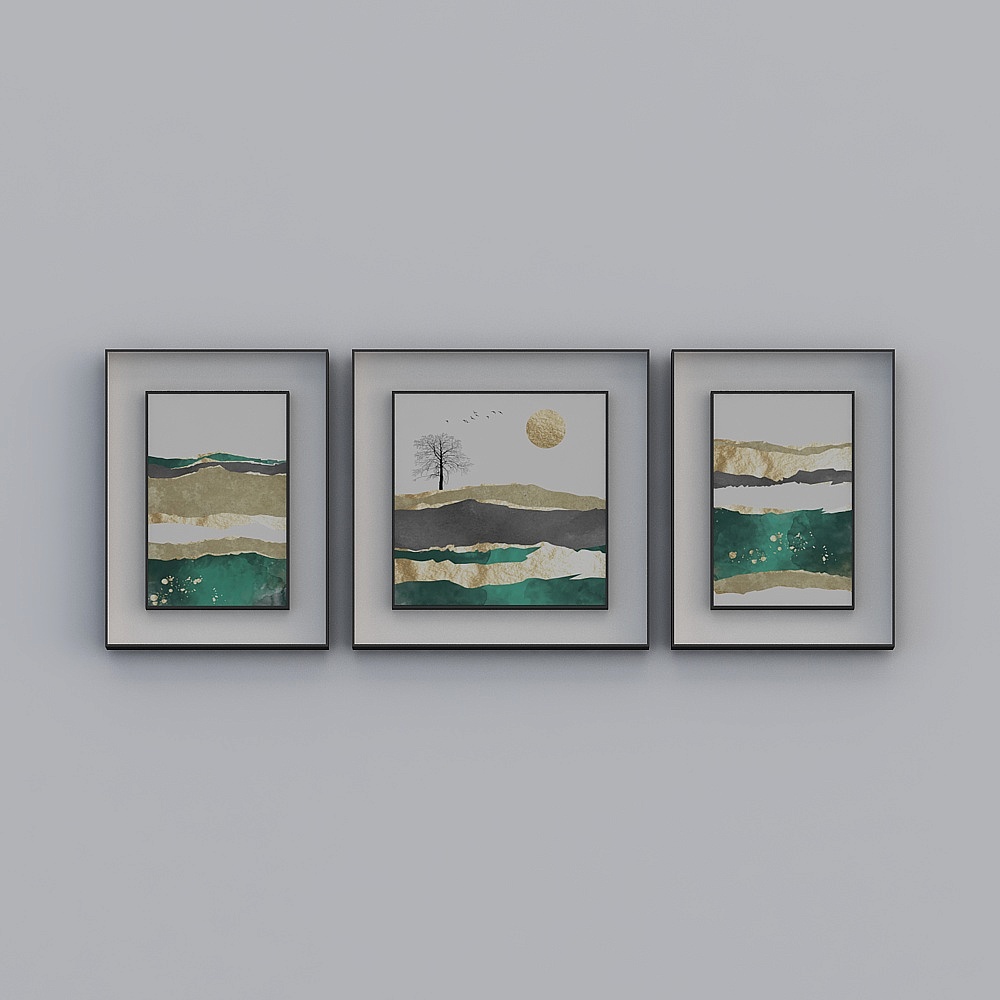 Jane on - Light luxury wind - living room decoration painting - SK-011 - original on sunset