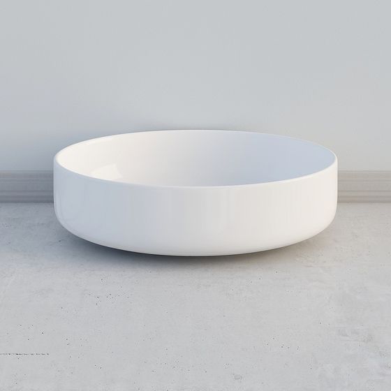 Elegant Round Bowl 3D model