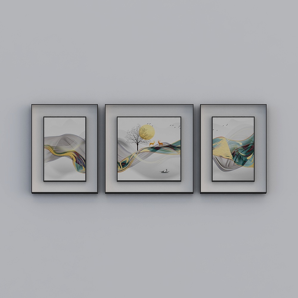 Jane on - Light luxury wind - living room decoration painting - SK-031 - Jin Fulu