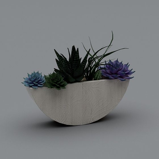 Desert Garden Bowl 3D Model