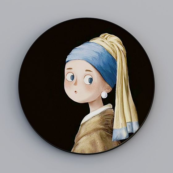 3D Model of Girl with a Pearl Earring