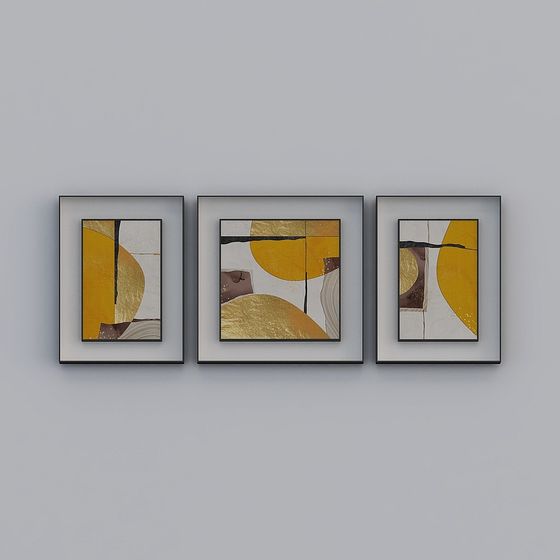 Stylish Abstract Picture Frame 3D Model for Creative Spaces