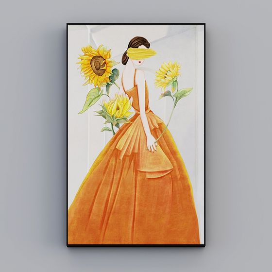 Dancing Sunflower 3D Model