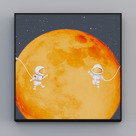 Moonwalkers 3D model - Space Exploration Delight