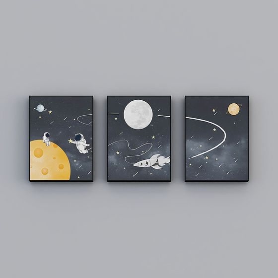 Roshan - 現代風 - 太空宇航員客廳裝飾畫 - 星際征服者 A