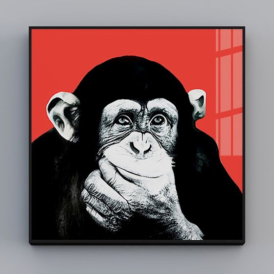 Low Poly Gorilla 3D model