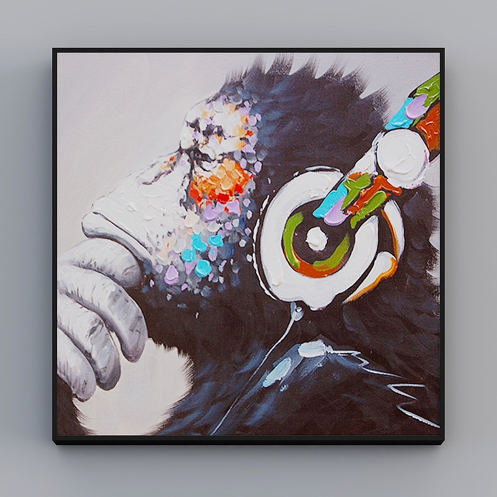 Roshan - Modern Wind - Stylish Personality Orangutan Decorative Painting - thoughtful Orangutan B