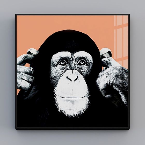 Realistic Gorilla 3D Model for Design and Animation