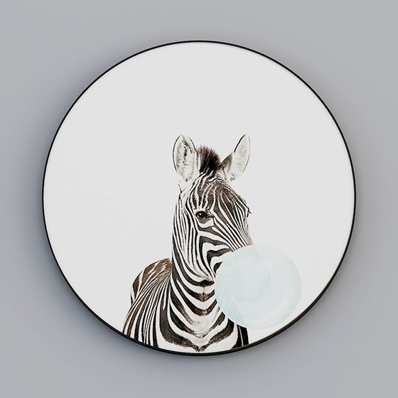 Zebra Bubblegum 3D model