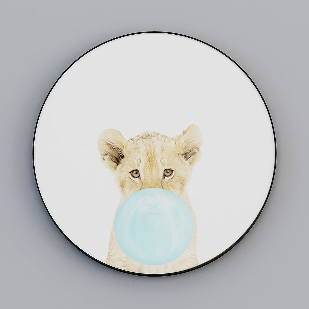 Roshan - Modern Wind - Minimalist Children's Room Decorative Painting - Fun Heart (Round) L