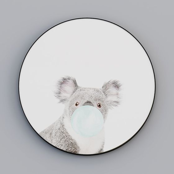 Roshan - 現代風格 - 簡約兒童房裝飾畫 - 趣味心形 (圓形) I