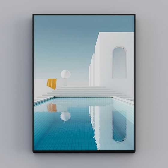 Elegant Pool 3D model for Creative Projects