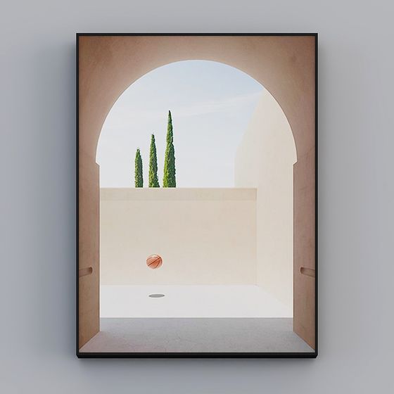 Arched Gateway 3D model