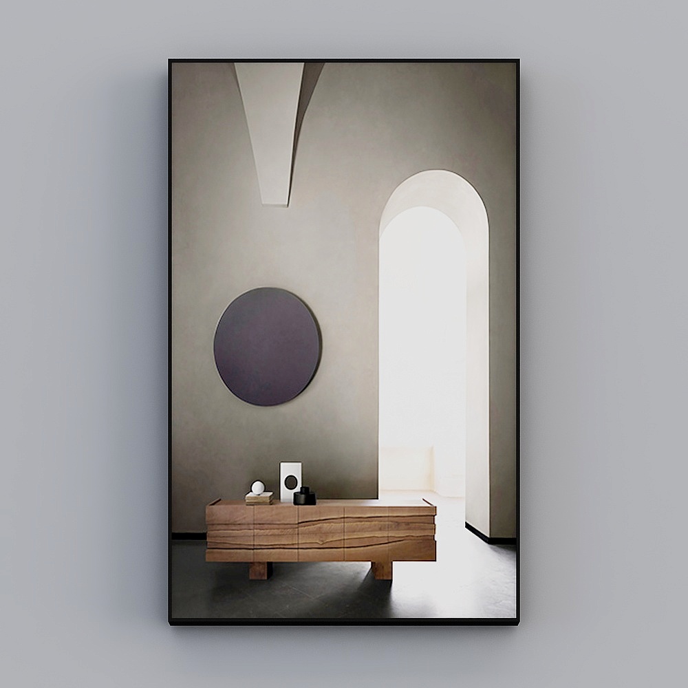 Minimalist Living Room Cabinet 3D model