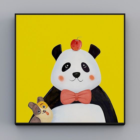 Cute Low-Poly Panda 3D model for Creative Projects
