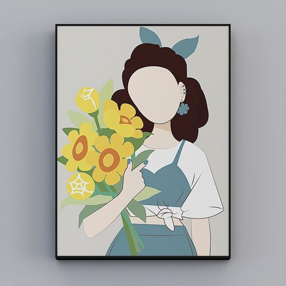 Floral Embrace 3D model