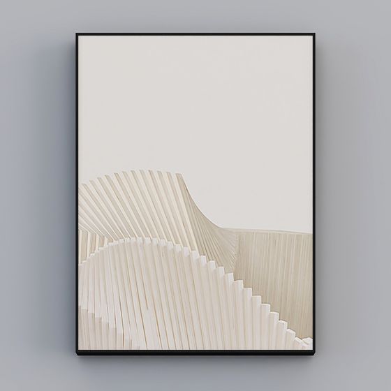 Origami Art Chair 3D model