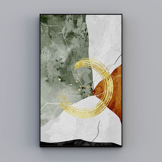 Abstract Art 3D Model for Modern Design