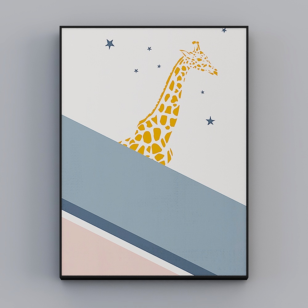 Roshan - Modern Wind - Creative Small Fresh Decorative Painting - Fun Budding D