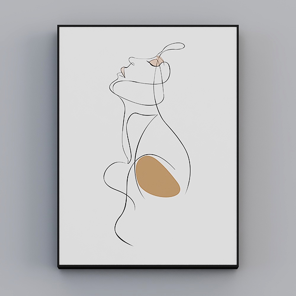 Roshan - Modern Wind - Minimalist Line Living Room Decorative Pa