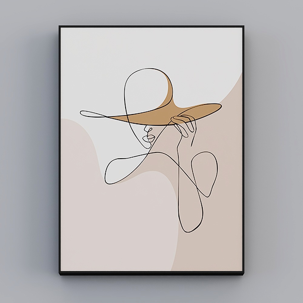 Roshan - Modern Wind - Minimalist Line Living Room Decorative Painting - Minimalist R